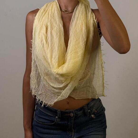 Butter Yellow Scarf - Picture 1 of 5